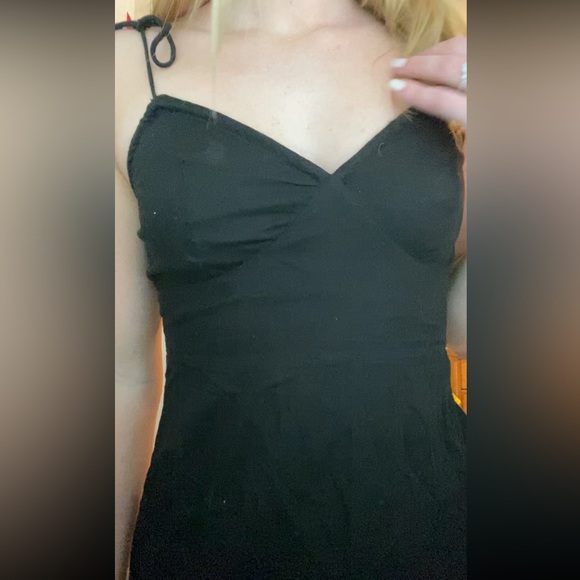 Black Linen Dress Small - Picture 6 of 6